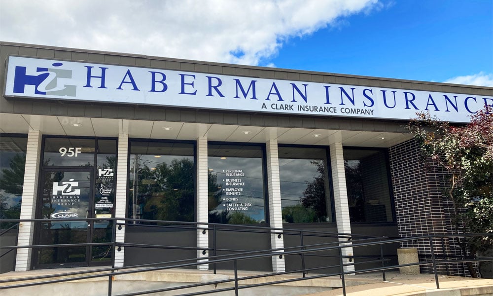 Image of the front of the Haberman Insurance Office